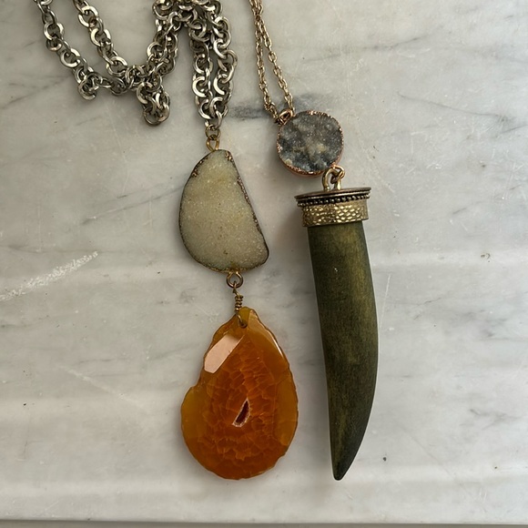 Geode Necklace Set - Picture 1 of 2